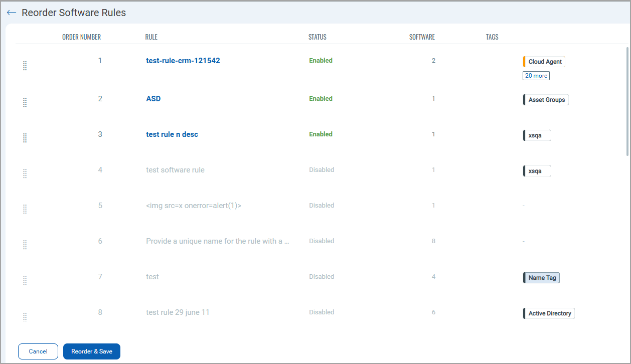 Reorder software rule - before.